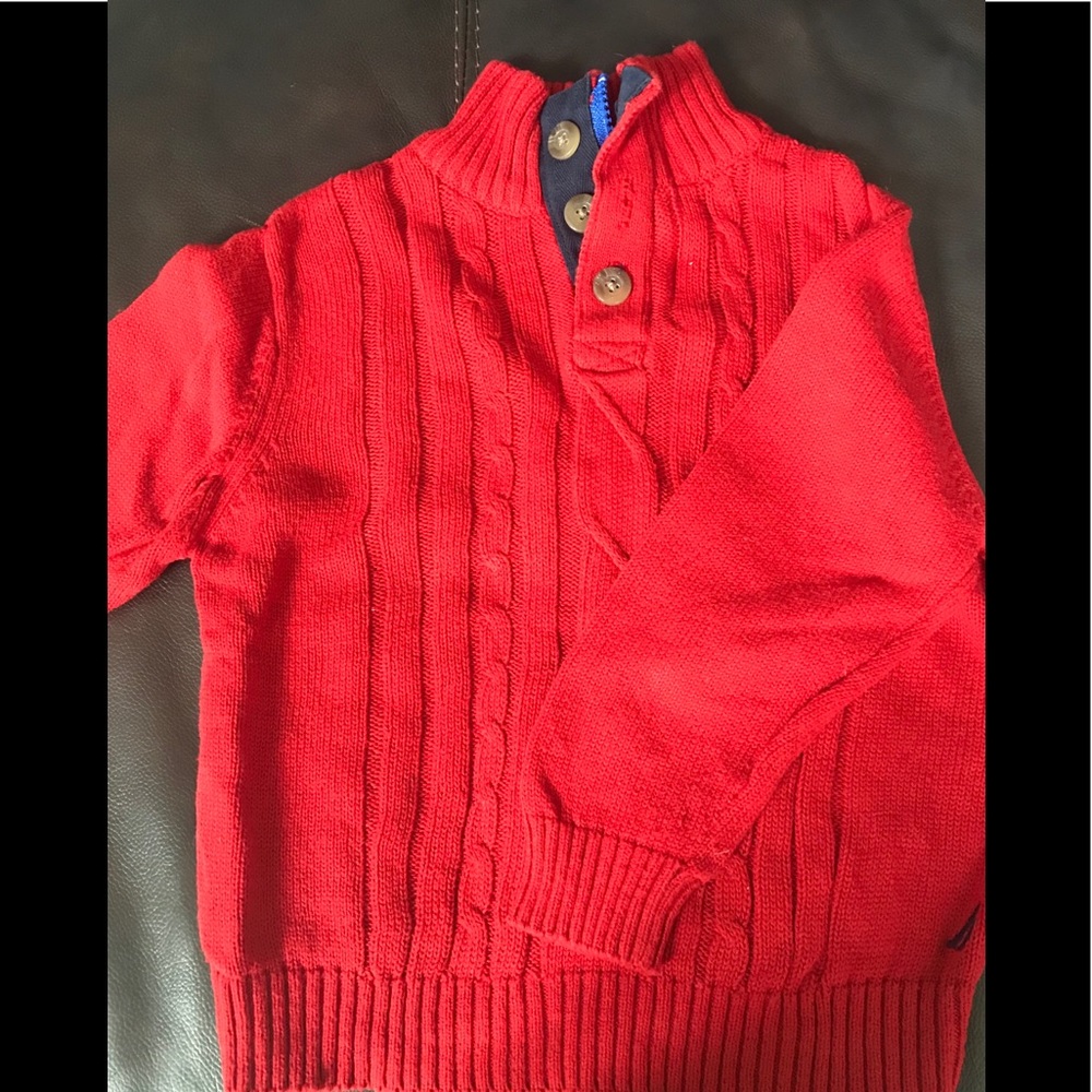 Boys Nautica Cable Knit Sweater